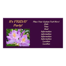 It's FRIDAY Party! Photocards Party Invitations Photo Greeting Card