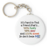 It's hard to find a friend keychains