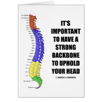 It's Important To Have A Strong Backbone Hold Your Cards