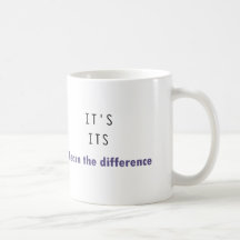 It's Its Grammar Coffee Mugs
