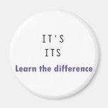 It's Its Grammar Fridge Magnets