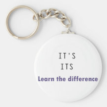 It's Its Grammar Key Chains