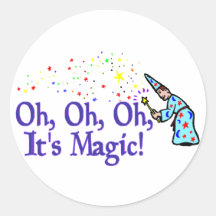 It's Magic Round Sticker