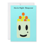It's Movie Night All Night: Sleepover invitations