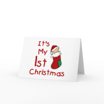 It's My 1st Christmas T-shirts and Gifts Greeting Card