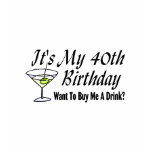 It's My 40th Birthday t-shirts
