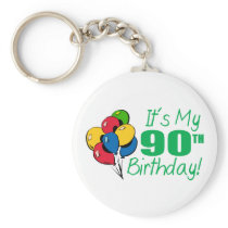 It's My 90th Birthday (Balloons) Key Chains