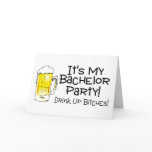 Its My Bachelor Party Beer cards