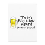 Its My Bachelor Party Beer Post Cards