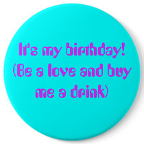 It's My Birthday Button