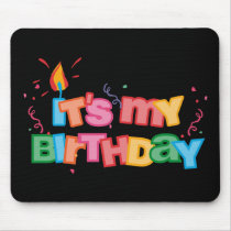 It's My Birthday Letters Mousepad