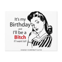 Its My BIrthday Post Card