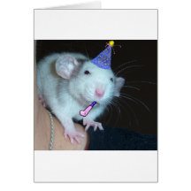 It's Not a Party Till a Rat Shows Up! Greeting Card