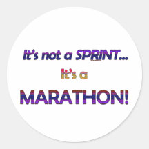 It's not a Sprint...2 Round Stickers