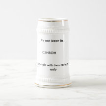 Its not beer its:, C2H5OH, Warning: for alcohol... Coffee Mug