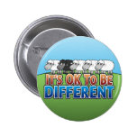 It's OK to be Different BLACK SHEEP Button