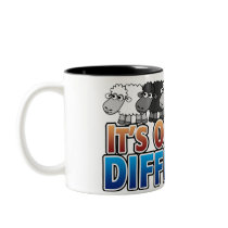 It's OK to be Different BLACK SHEEP Mugs