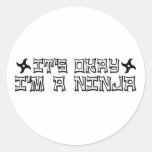 It'S Okay I'M A Ninja Stickers