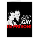 It's Okay, I'm only gay in prison cards