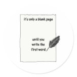 It's only a blank page... stickers