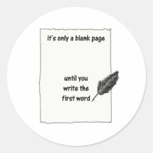 It's only a blank page... stickers