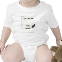 It's only a blank page... t shirts