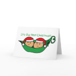 It's Our First Christmas Twin Pod  cards