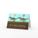 It's Our Party Dinosaurs Birthday Invitation cards