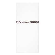 It's over 9000! custom rack cards