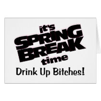 Its Spring Break Time Drink Up Bitches