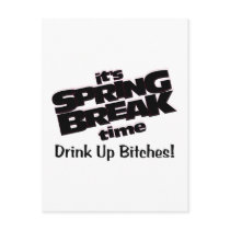 Its Spring Break Time Drink Up Bitches