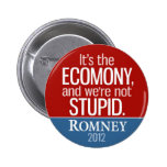 It's the Economy, and we're not Stupid - Romney Pin