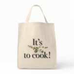 "It's Thyme to Cook!" grocery tote Canvas Bag