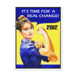 It's Time For A Change - Sarah Palin postcards