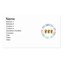 It's triplets! business card
