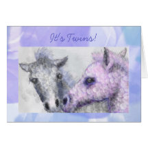 It's Twins! new baby card