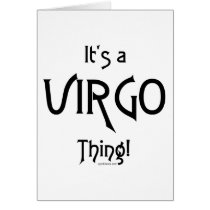 It's Virgo Thing! Card
