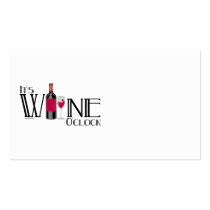 It's Wine O'clock Business Card