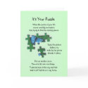 It's Your Puzzle Card (Butterfly) - Green