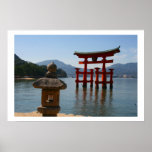 itsukushima torii japan posters