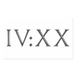 IV:XX (4:20 in Roman Numerals)