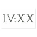 IV:XX (4:20 in Roman Numerals) stickers