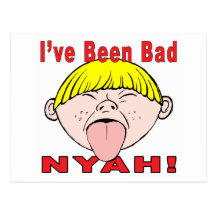 I've Been Bad (Boy) Postcards
