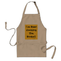 I've Been Cooking The Books! aprons