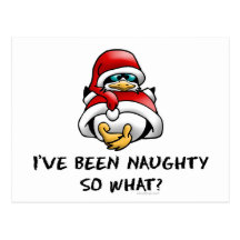 I've Been Naughty, So What? Postcard