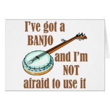 I've Got a Banjo Greeting Cards