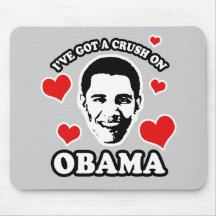 I've got a crush on Obama Mouse Mats