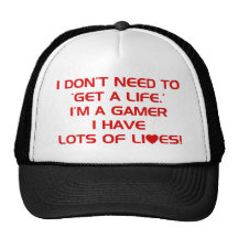 I've Got Lots Of Lives - Gamer Gaming Video Games Mesh Hat