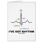 I've Got Rhythm (ECG - EKG Heart Beat) cards