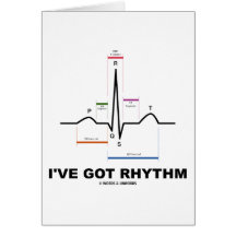 I've Got Rhythm (ECG - EKG Heart Beat) Greeting Card
